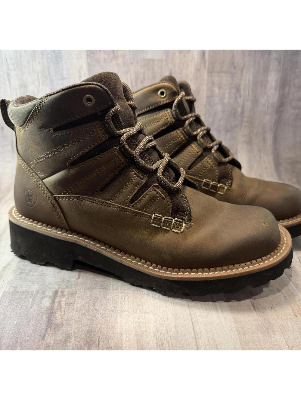 Ariat Canyon II Distressed Brown Leather & Suede Women's 9 B Hiking Ankle Boots